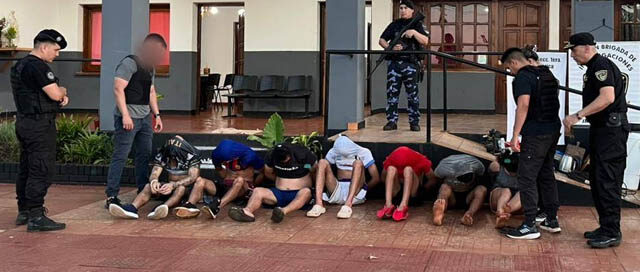 JARDÍN AMÉRICA: Seis detenidos y numerosos elementos recuperados tras varios allanamientos