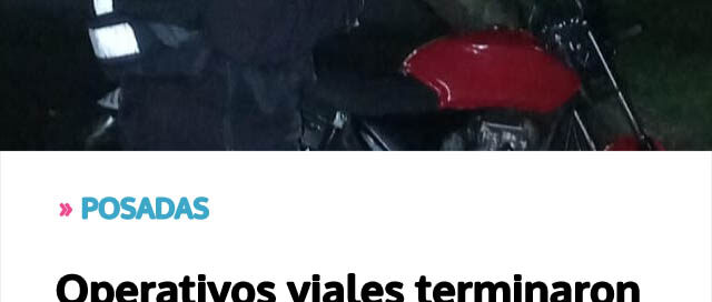 Operativos viales terminaron con el secuestro de más de 30 motocicletas