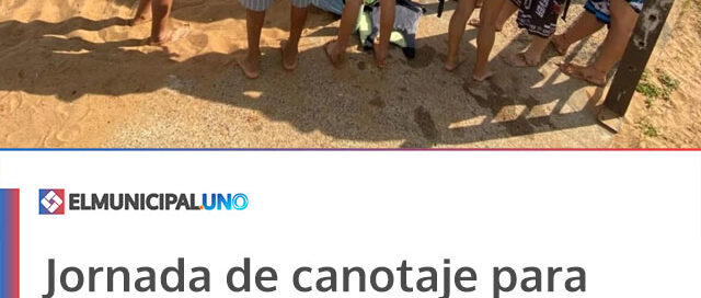 Jornada de canotaje para niños y adolescentes del Hogar de Día