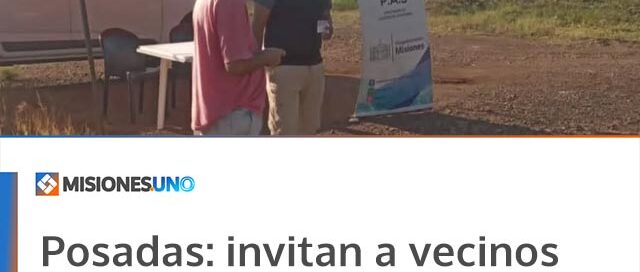 Posadas: invitan a vecinos del barrio Ex Los Potrillos a participar de un Mini Operativo Regreso a Clases