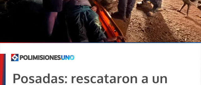 Posadas: rescataron a un trabajador que cayó a un pozo mientras combatía un incendio