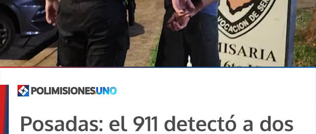 Posadas: el 911 detectó a dos hombres intentando forzar los baños del Anfiteatro El Brete y fueron detenidos