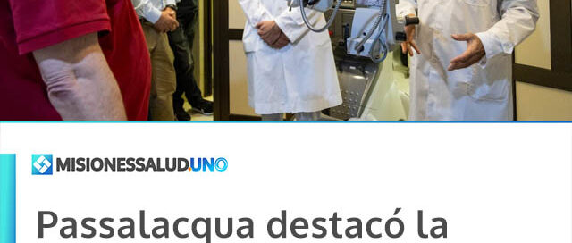 Passalacqua destacó la incorporación de equipos de última generación para cirugías oftalmológicas en el Hospital Escuela