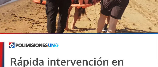 Rápida intervención en El Brete: asistieron y trasladaron de urgencia a una mujer que se descompensó en la playa