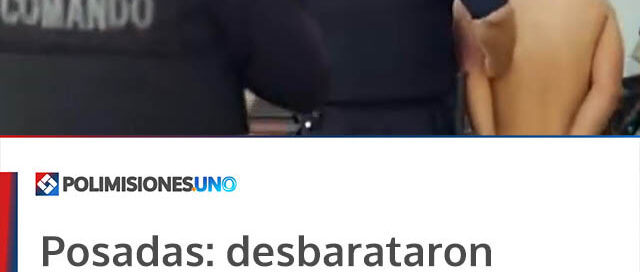 Posadas: desbarataron una banda con frondoso prontuario y secuestraron bienes robados y un arma