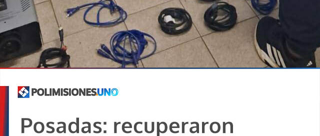 Posadas: recuperaron equipos de DJ robados e identificaron al autor, que permanece prófugo