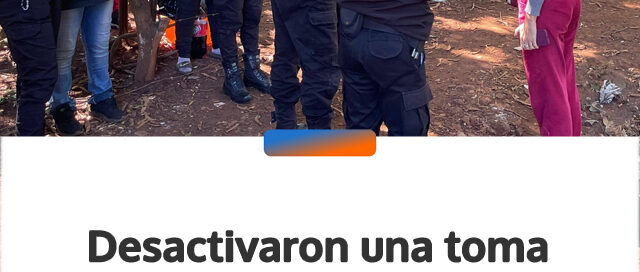 Desactivaron una toma ilegal de terrenos en el barrio Los Patitos de Posadas