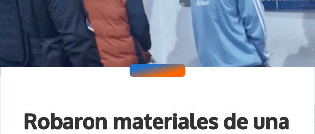 Robaron materiales de una obra en construcción, los vendieron y terminaron detenidos en Posadas