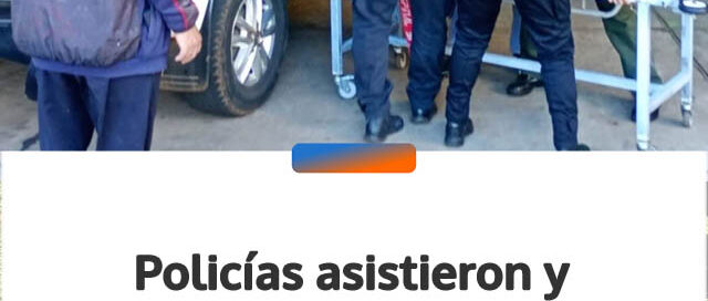 Policías asistieron y trasladaron de urgencia a una mujer que sufrió convulsiones en plena vía pública en Posadas