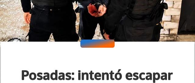 Posadas: intentó escapar cruzando semáforos en rojo y llevaba marihuana para más de 500 dosis