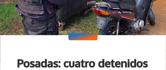 Posadas: cuatro detenidos en operativos preventivos y una motocicleta secuestrada